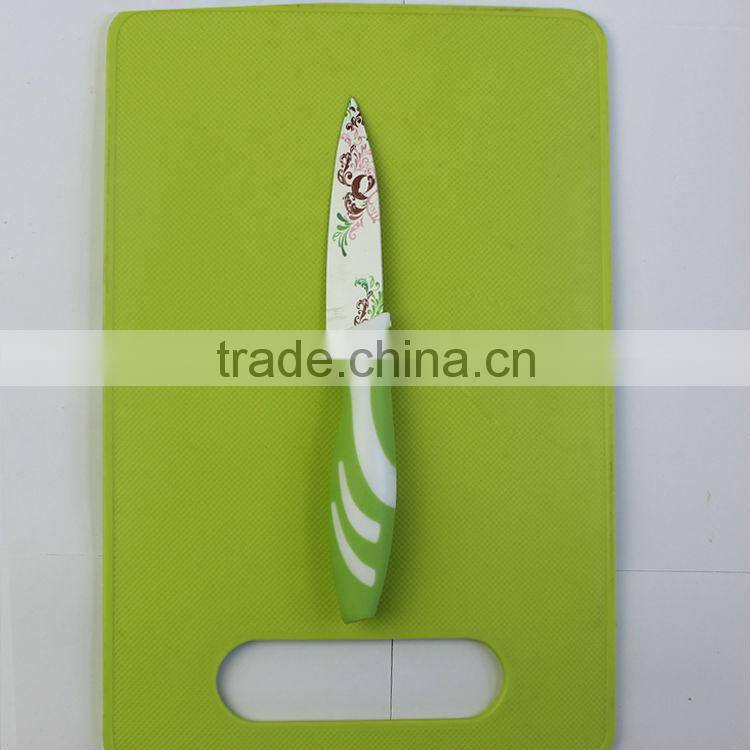 Fashion rose printing paring knife