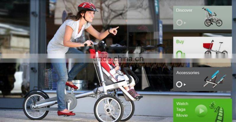 Folding 3 Wheels 16 Inch Mother Baby Stroller Bike