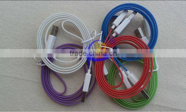 Hot! LED micro usb cable with led light led usb cable For Samsung