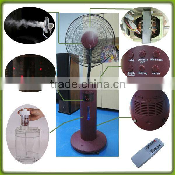 Cooling water mist fan made in china