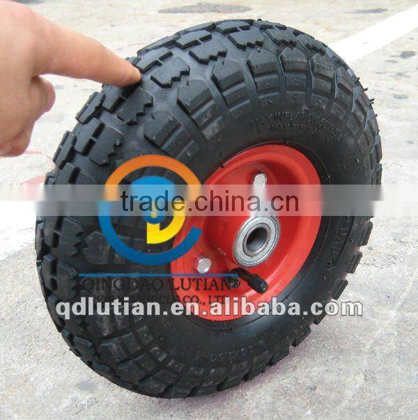 rubber wheel, hand trolley wheel 3.50-4