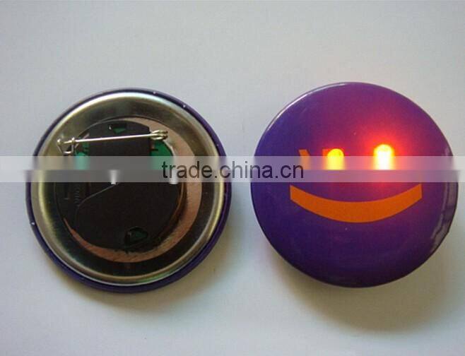 commercial light led flashing lapel pins give away badge gifts