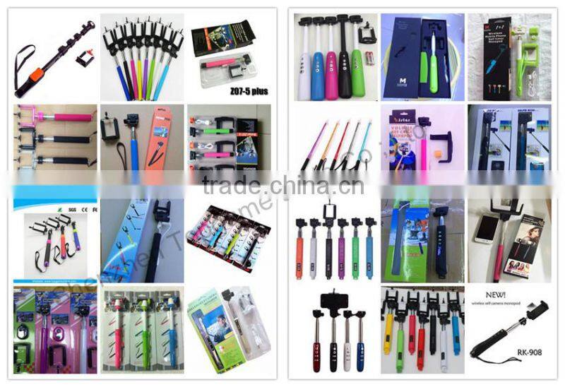 Wholesale new design wired selfie stick monopod no need bluetooth