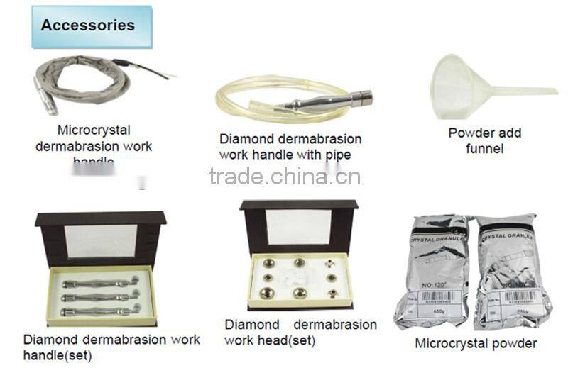 China top rated portable diamond dermabrasion crystals skin tightening & facial cleansing machine