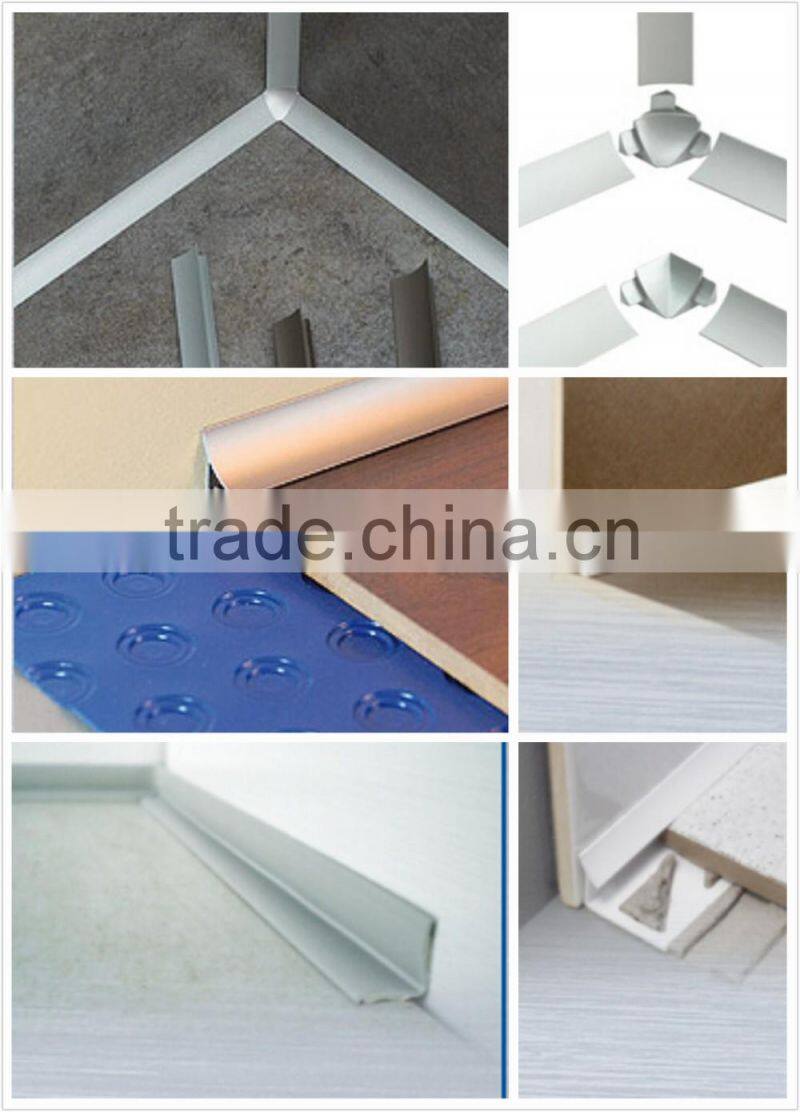 Various styles bathroom ceramic tile edge trim aluminium tile trim