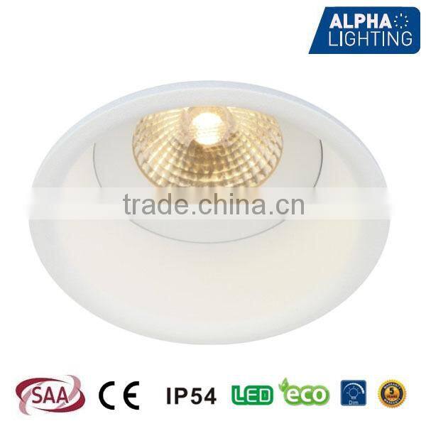 IP Rated Fixed 8W Dimmable COB LED Round Downlight