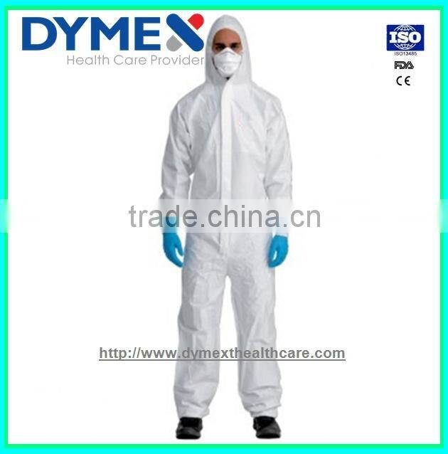 Yellow Sterile Disposable Non-woven Isolation Gowns with elastic