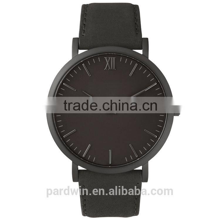 Polished gold plated 316L stainless steel material crystal sapphire 5ATM water resistant unisex watch