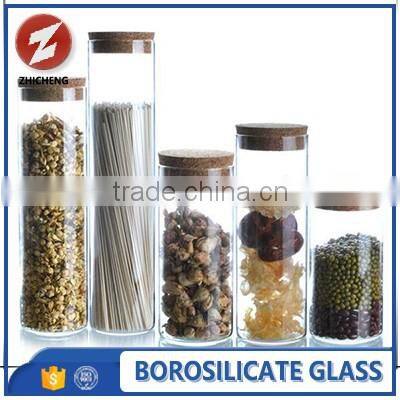 clear pyrex glass cookie jar