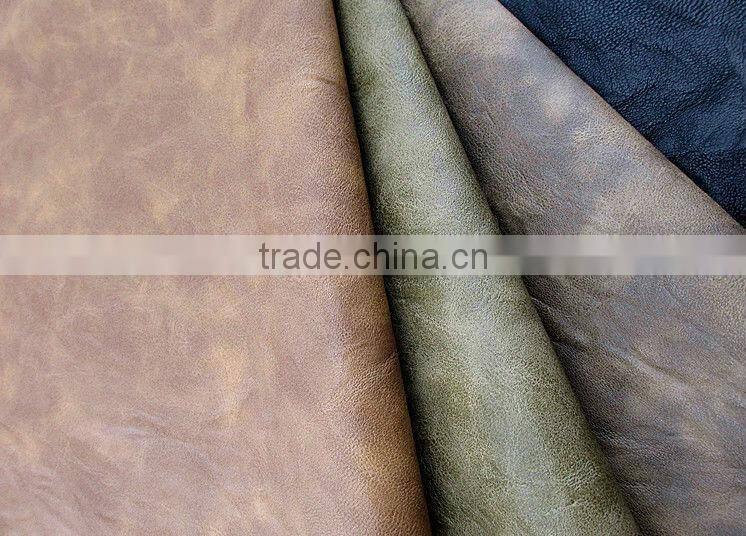 PU LEATHER 1.0mm man embossed garment leather/soft leather