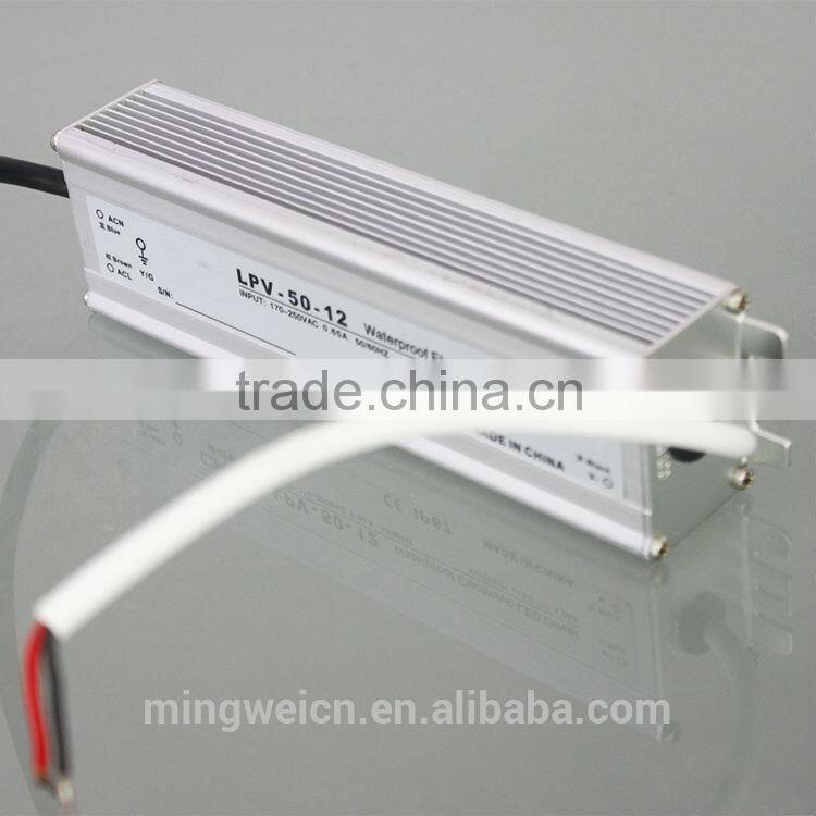 High quality 50wconstant voltage 12v waterproof led power with 2 years warranty