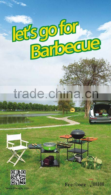 Smokeless Portable BBQ Grill/Korean Style Charcoal Grill With BBQ Shelf