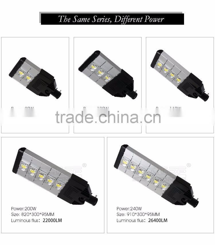 High lumen IP65 waterproof bridgelux cob 160w led street lamp