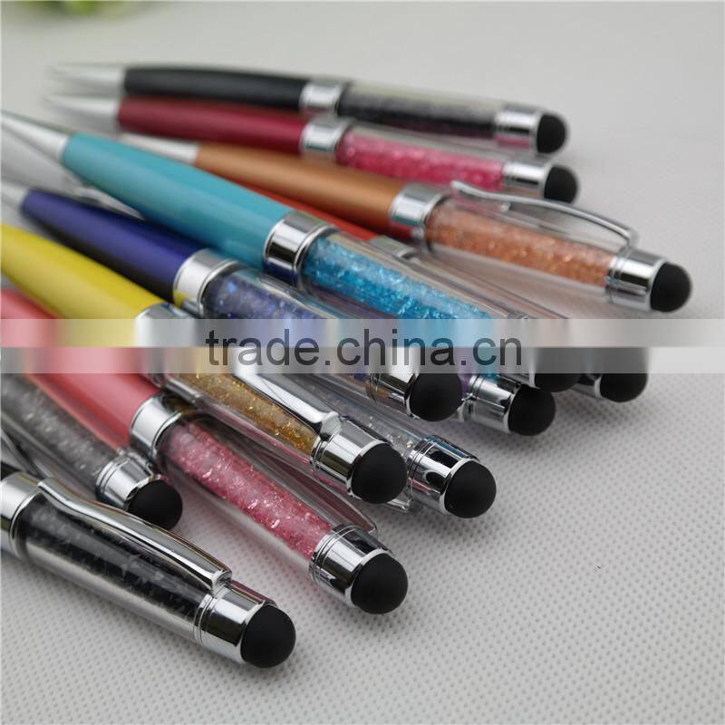 TCR-08 crystal pen with USB , fat Promotional Stylus pen