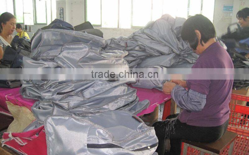 Polyseter travel duffle bag with all over printing