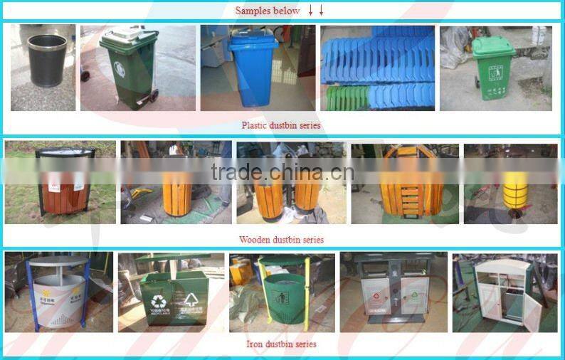 Wood Open Top Large Garbage Container