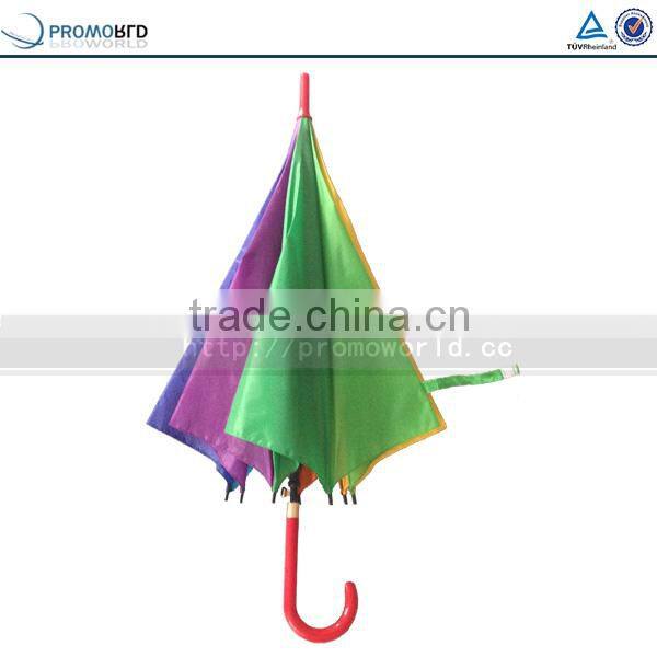 Promotional Big Bright Rainbow Color Outdoor Rain Umbrella