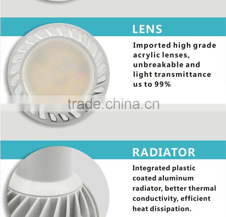 LED spotlight spotlight led 30 degree SMD5630 Aluminum GU10 led spotlight 2700K-6500K
