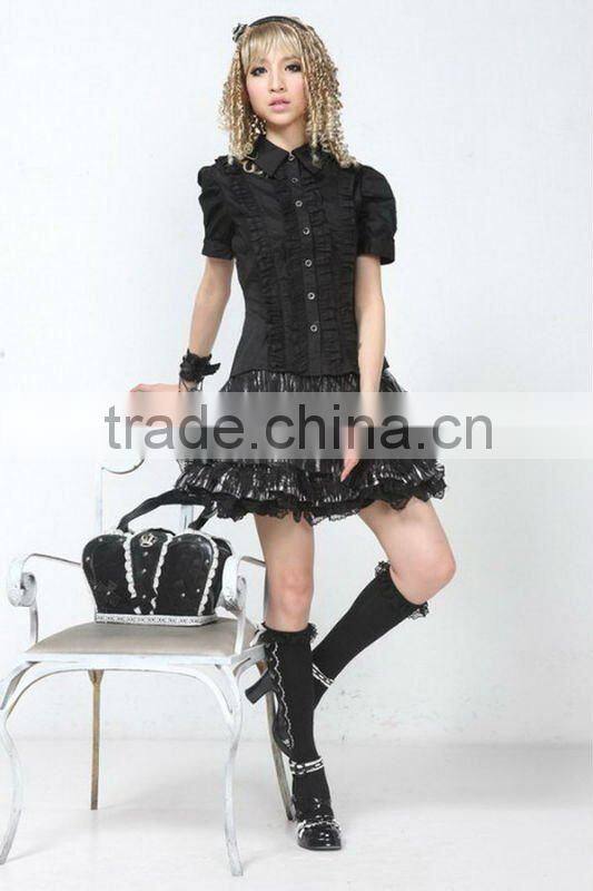 GOTHIC 81091 PUNK Lolita LACE QUEEN SHIRT S-L