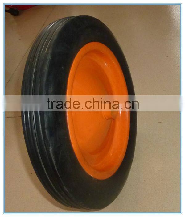 Rubber Wheel from Qingdao Yinzhu Wheel Barrow Solid Rubber Tire