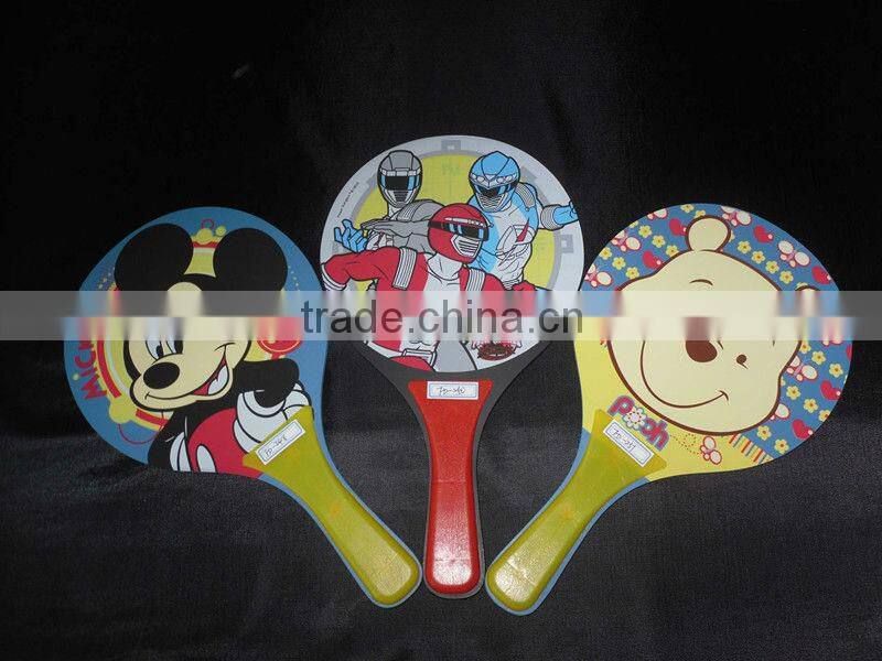 Hot Sell Wooden Beach Racket Set Promotional Toy