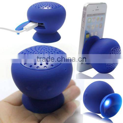 A2 Suction Cup Mini Mushroom Bluetooth Wireless Speaker Amplifier for iPhone iPad