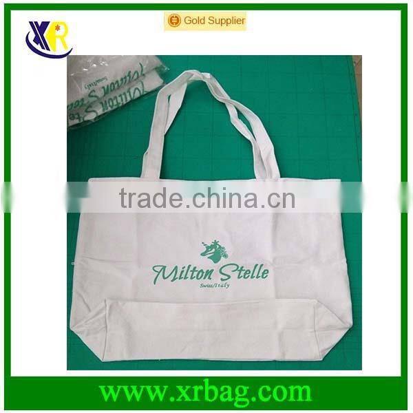 Custom eco recycle foldable cotton tote shopping bag