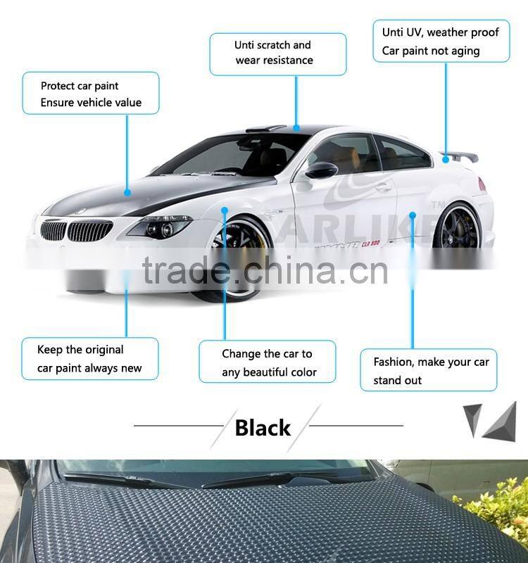 CARLIKE Air Bubble Free 3D Lens Car Body PVC Vinyl Roll