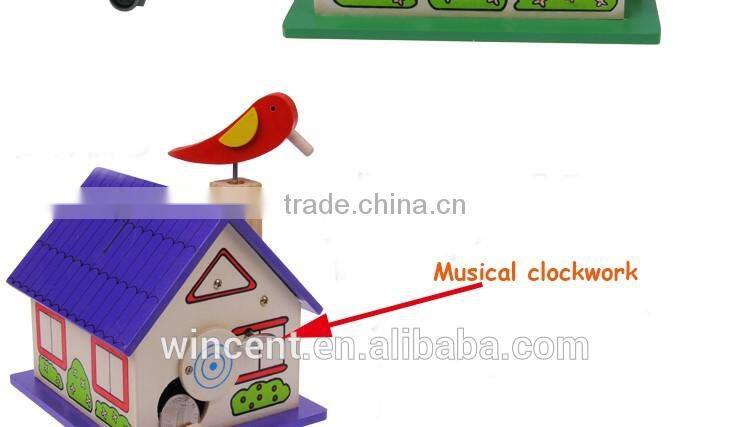 Multifunction DIY Painting Wooden Music Box & Piggy Bank Toy