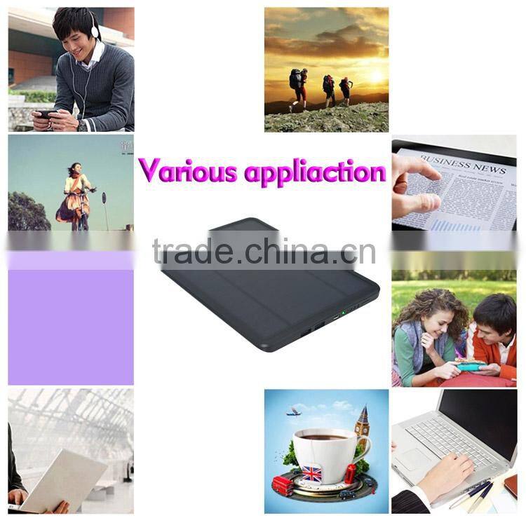 8W Solar panel battery charger 6V outdoor Universal Emergency solar charger for iphon ipad camera