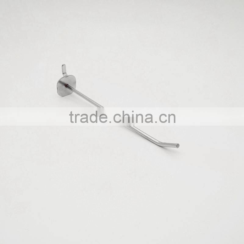 Small supermarket display hook Slatwall double line hook