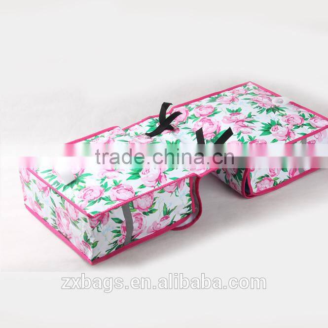 beautiful rose blossom pannier bike
