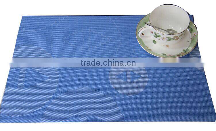 PVC Woven Jacquard Placemat, Anti-slip Table Mats