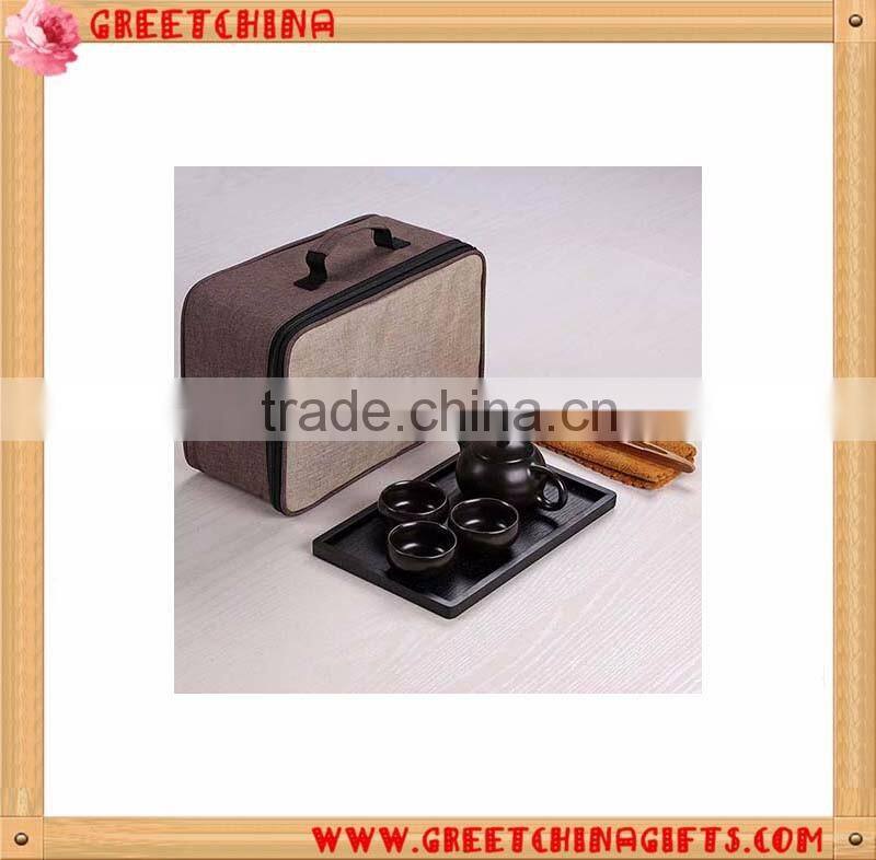 Promotional Custom Portable Travel Celadon Teapot Set