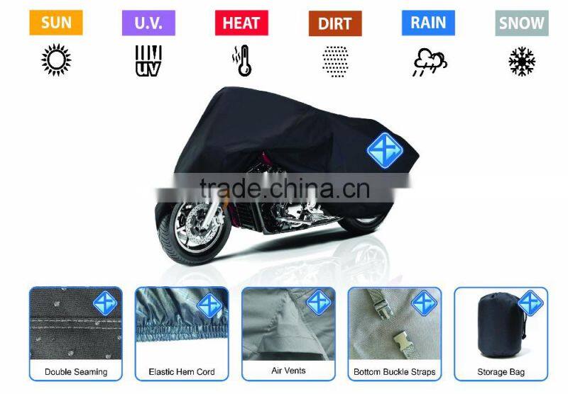 Mildew resistance bike motorcycle cover
