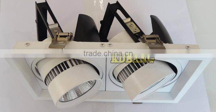 White colour housing epistar high lumen 40w cob led track light