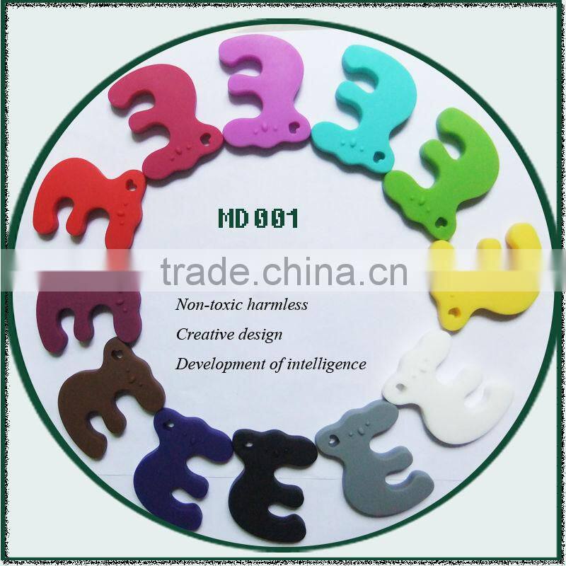 fashion silicone jewelry silicone bracelet teether mom style