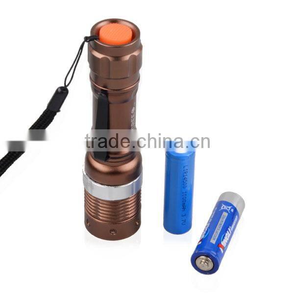 Clip Gold Color Torch LED Flashlight High Quality Pocket Mini LED Torch Flashlight