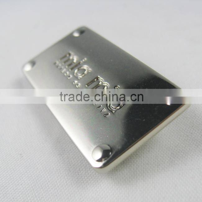 metal handbag nameplate