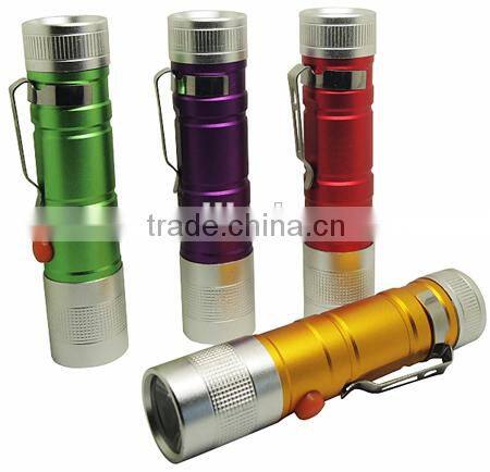 TE003 2015 Hot Sale 1 Watt Aluminum Flashlight Portable Torch