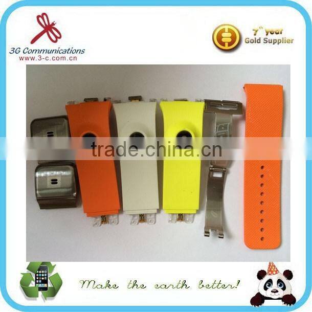 New brand watches leather watches strap for Samsung watch color watch strap for Samsung watch strap silicone wearable strap