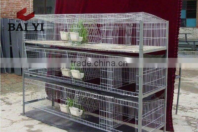 BAIYI Cheap Metal Cage For Big Female Rabbit / Breeding Rabbit / Commercial Rabbit