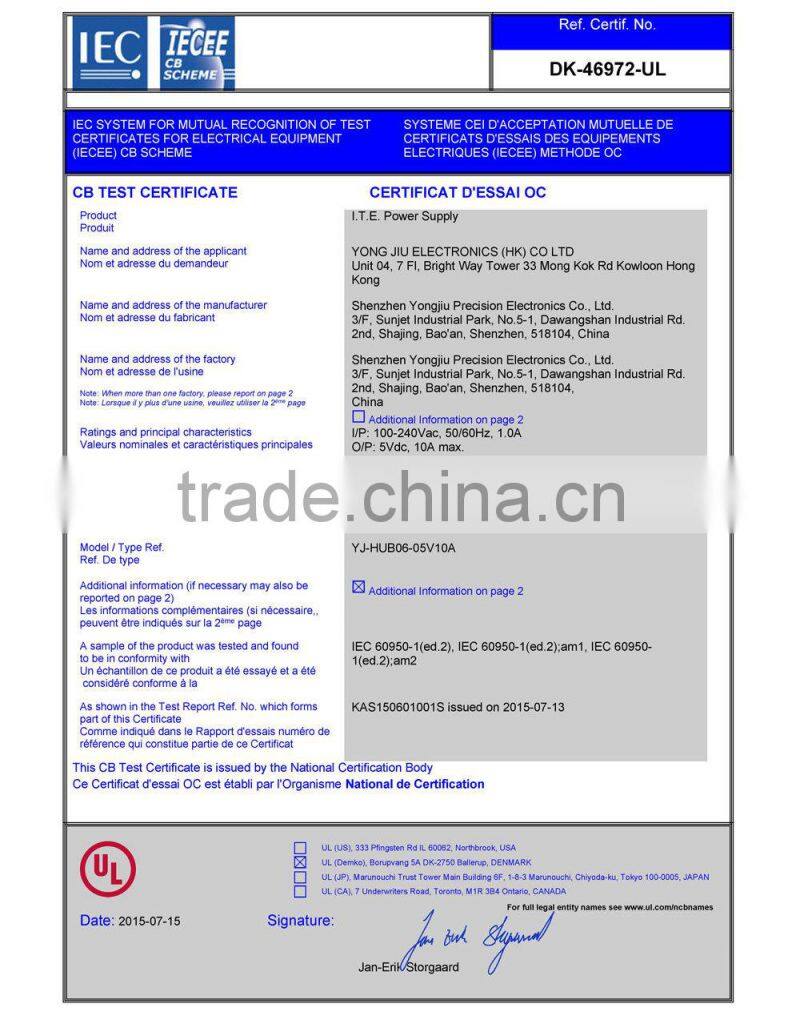 UK standard 5V 3.4A universal dual usb wall charger for home and travel charger