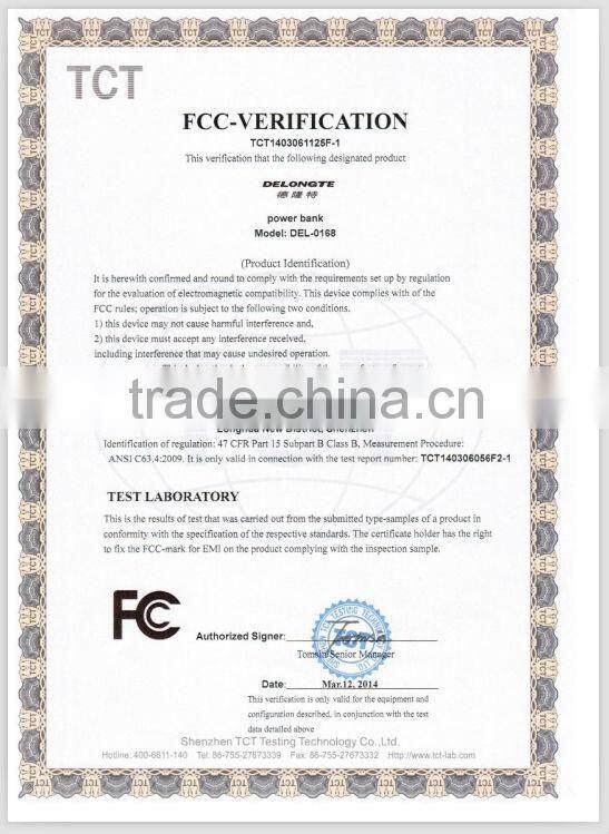 mobile phone charger led torch light portable power bank