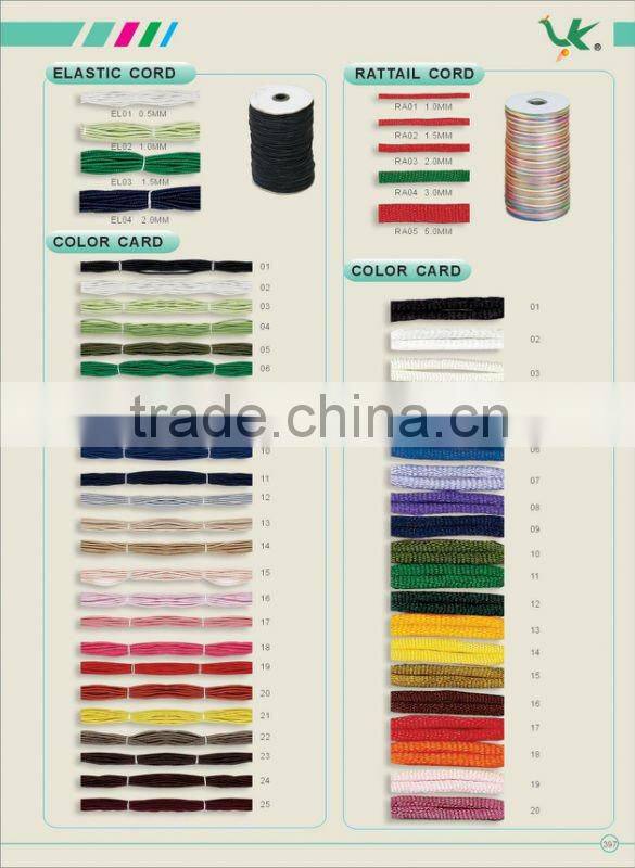 Jewerly Cord Colored Rattail cord for decoration