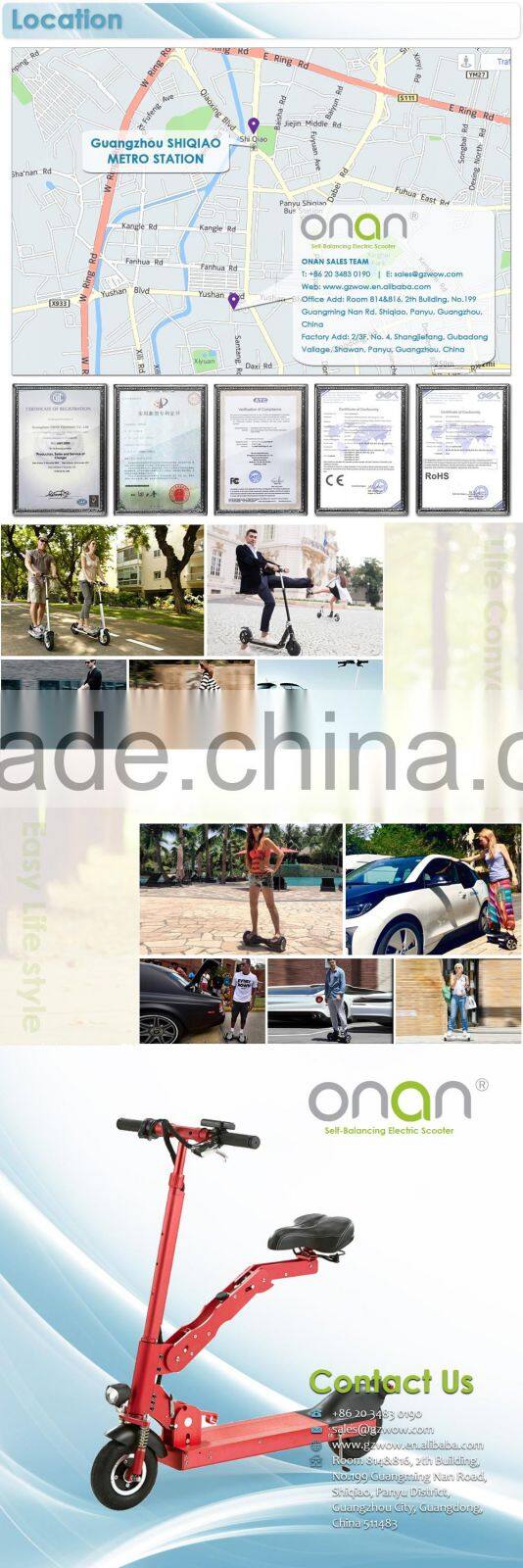 Confortable Folding Electric Scooters with Seat