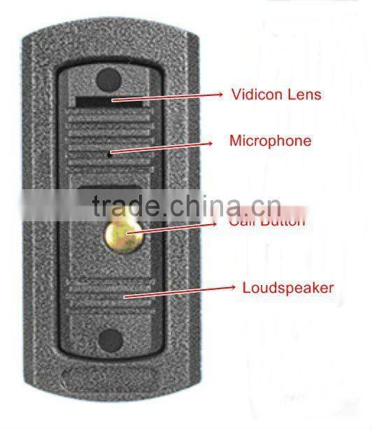 CA804+VD201 7'' Home Video Door Phone Intercom