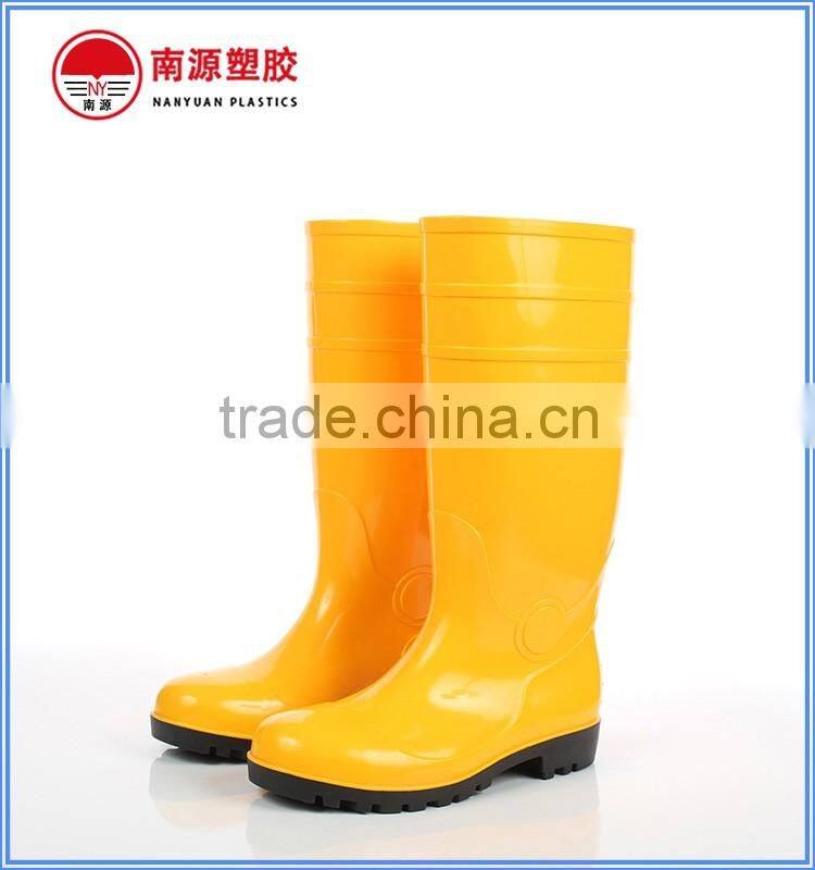 CE certificated high quality work safety rain gumboots wholesale