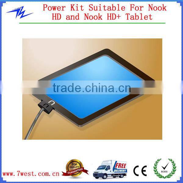 Universal AC Power Adapter and USB Sync Cable Suitable For Nook HD and Nook HD+ Tablet