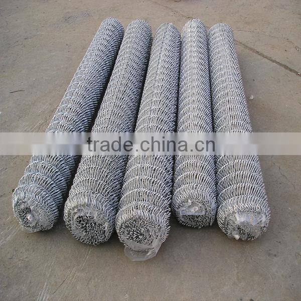 ISO factory galvanized and pvc coated chain link fence